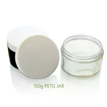 Mais Popular Hot Sale Plástico Cosméticos 150g PETG Creme Jar
